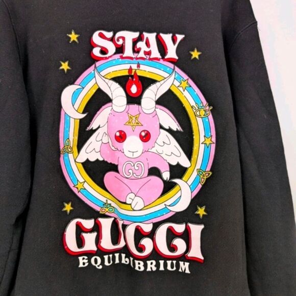 Gucci Black Graphic Sweatshirt - Picture 2 of 6